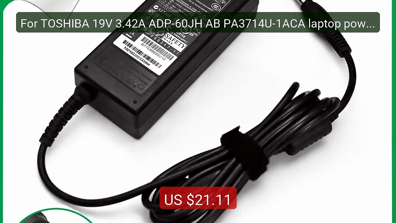 For TOSHIBA 19V 3.42A ADP-60JH AB PA3714U-1ACA laptop power AC... -- Hot Deal 2026 | Limited Offer!