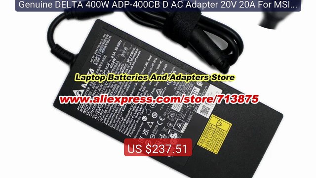 Genuine DELTA 400W ADP-400CB D AC Adapter 20V 20A For MSI Tita... Best Buy 2026 | Great Quality!