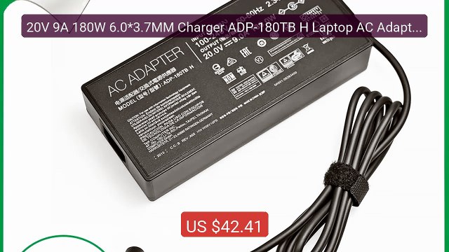 20V 9A 180W 6.0*3.7MM Charger ADP-180TB H Laptop AC Adapter For As... Best Deal 2026 | Shop Now!