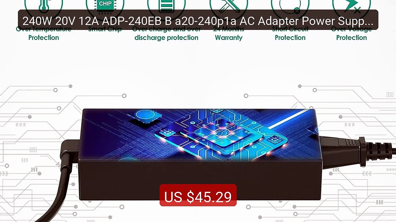 240W 20V 12A ADP-240EB B a20-240p1a AC Adapter Power Supply fo... -- Hot Deal 2026 | Limited Offer!