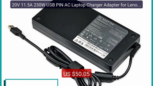 20V 11.5A 230W USB PIN AC Laptop Charger Adapter for Lenovo Le... Best Buy 2026 | Great Quality!