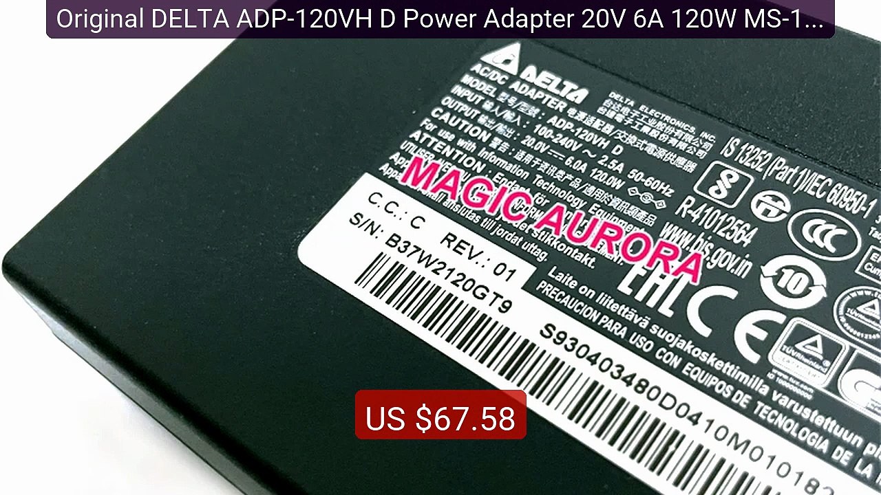 Original DELTA ADP-120VH D Power Adapter 20V 6A 120W MS-16R5 ... -- Amazing Value 2026 | Must Have!