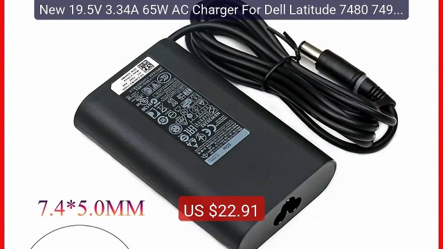 New 19.5V 3.34A 65W AC Charger For Dell Latitude 7480 7490 ... Top Pick 2026 | Unbeatable Price!
