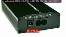 Adjustable 100W 220v 110v to 12V 15V 16V 18V 19V 20V 22V 24V C... -- Hot Deal 2026 | Limited Offer!