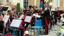 La fanfara dei carabinieri in memoria del generale Stefanizzi