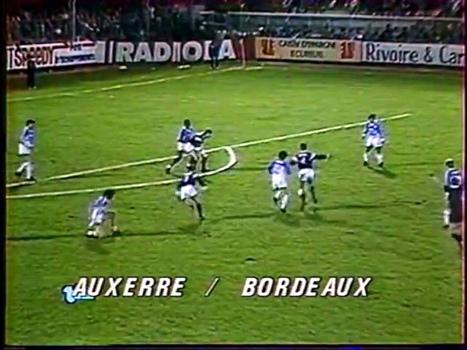 AUXERRE - BORDEAUX - 1986 - SAISON 1985/1986 -