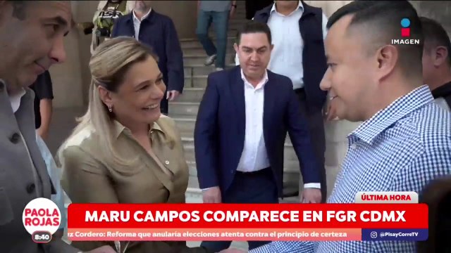 Maru Campos comparecerá ante la FGR de la CDMX | De Pisa y Corre con Paola Rojas
