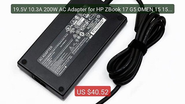 19.5V 10.3A 200W AC Adapter for HP ZBook 17 G5 OMEN 15 15t La... Amazing Value 2026 | Must Have!