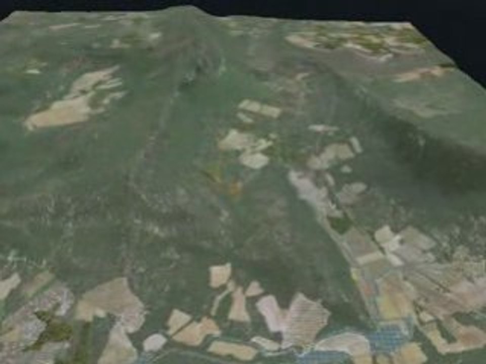 Pic Saint Loup 3D Landscape