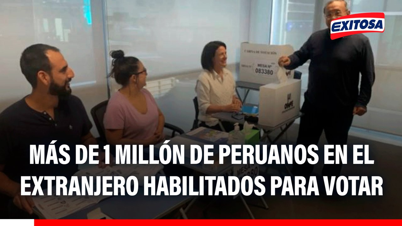 Más de 1 millón de peruanos en el extranjero están habilitados para votar en la segunda vuelta