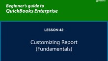 42 - Customizing Report ( Fundamentals )