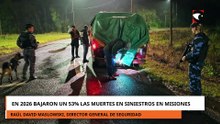 EN 2026 BAJARON UN 53 LOS CHOQUES FATALES EN MISIONES