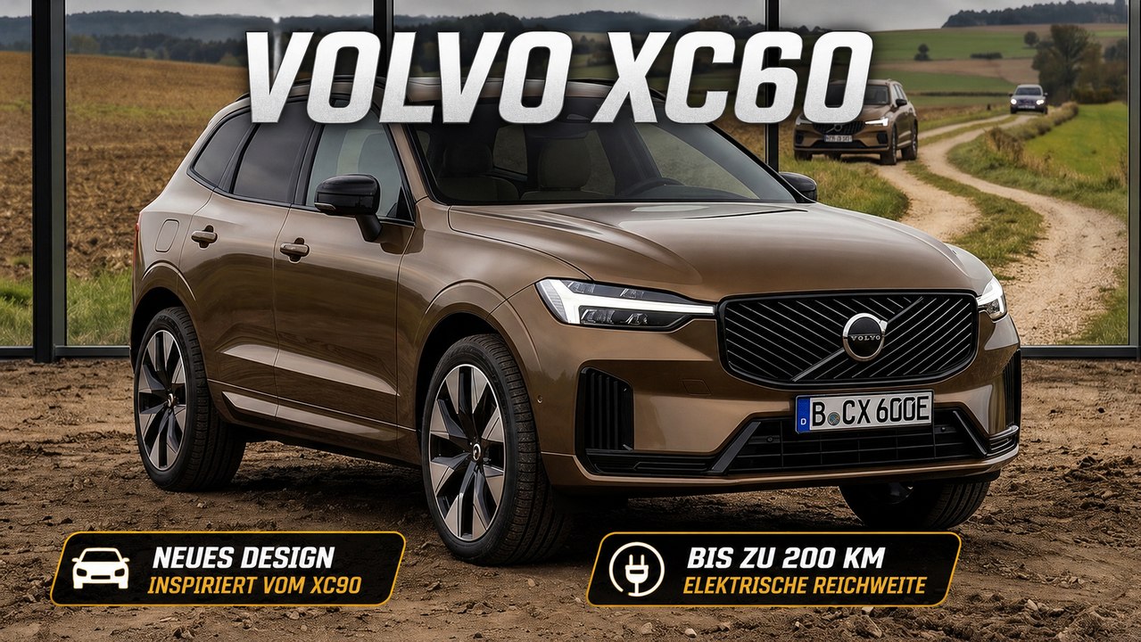 2027 Volvo XC60 Facelift bekommt frischen Look und mehr E-Reichweite