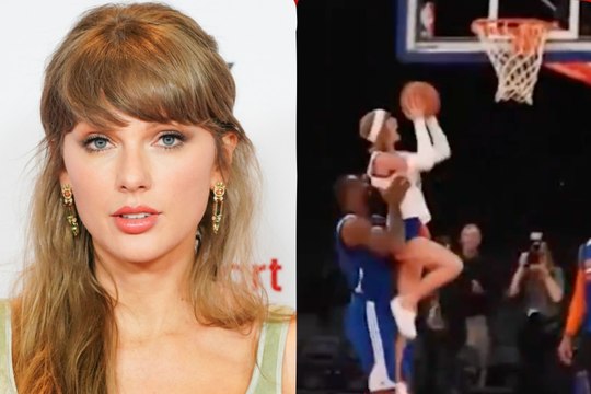 Old video of Taylor Swift playing basketball with the Knicks resurfaces after NBA Finals run