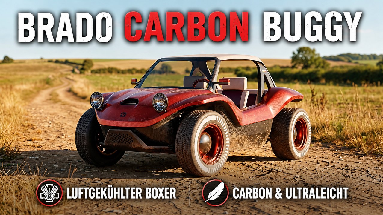 Brado Carbon Buggy: Puristischer Beachcruiser im Retro-Style