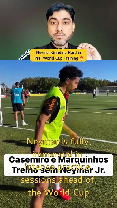 Neymar Grinding Hard in Pre-World Cup Training 🔥#Neymar #WorldCup #Brazil #NeymarJr