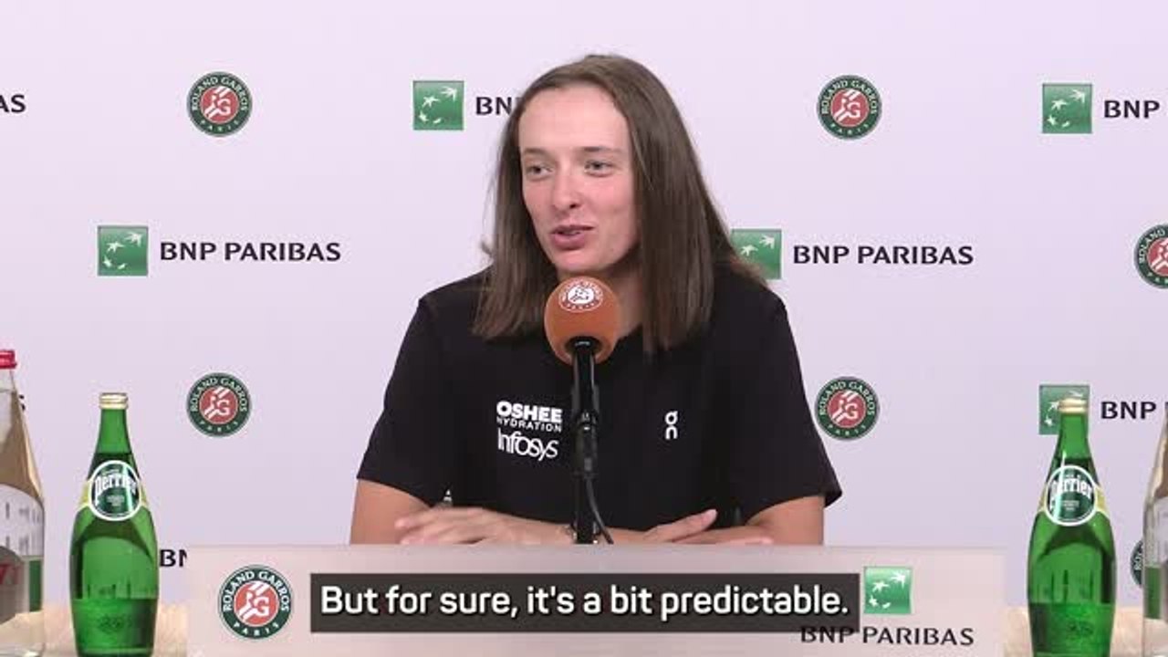 Men's tennis has become 'predictable' - Swiatek