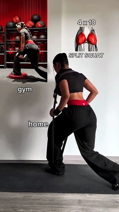 Home Vs Gym - Glutes workout