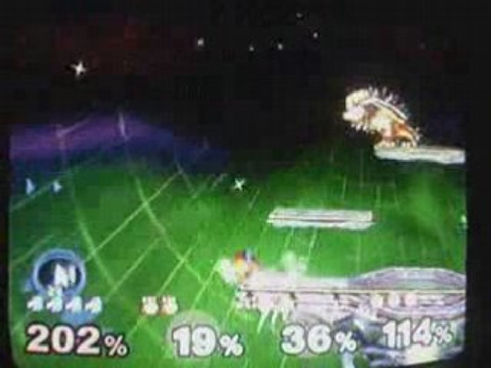 Super Smash Bros Melee : Falco VS Team 3 CPU lvl 9