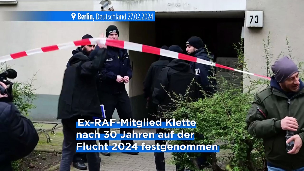 "schwerverbrecherin": 13 jahre haft für ex-raf-terroristin daniela klette (67)