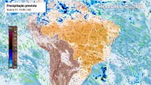 Quarta-feira, 27 de maio: precipitação prevista