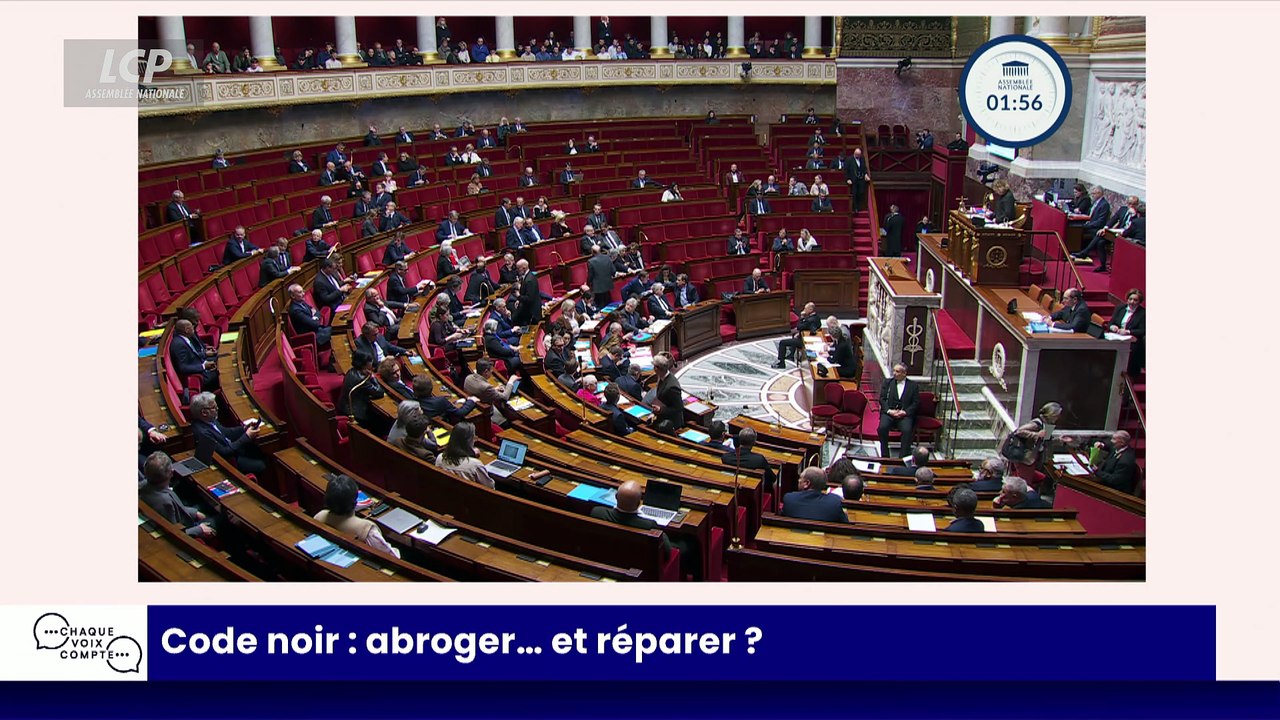 Chaque voix compte - Code noir : abroger et... réparer ?