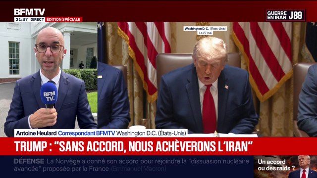 Iran/États-Unis: “Sans accord, nous achèverons l’Iran”, menace Donald Trump