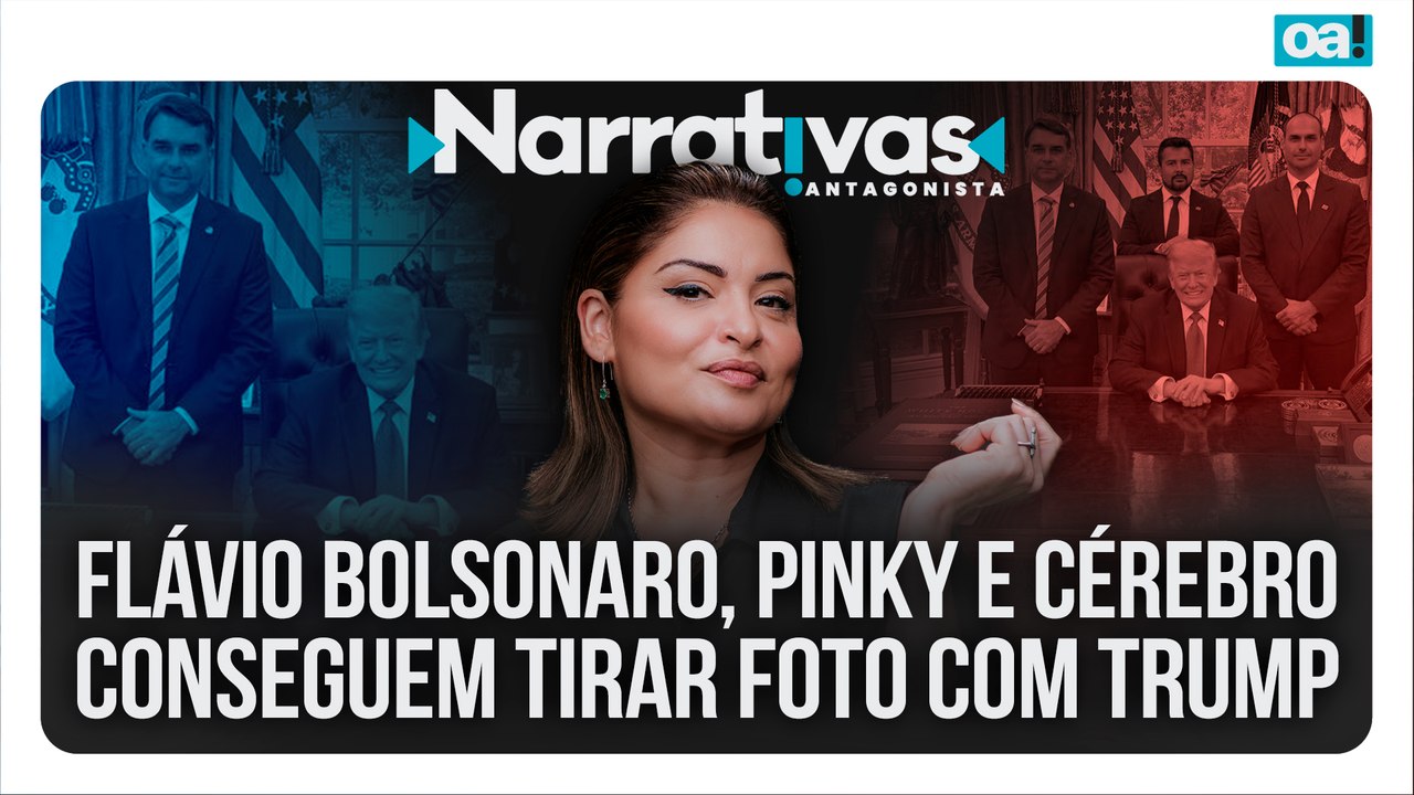 Flavio Bolsonaro, Pinky e Cérebro conseguem tirar foto com Trump | Narrativas #617 Madeleine Lacsko
