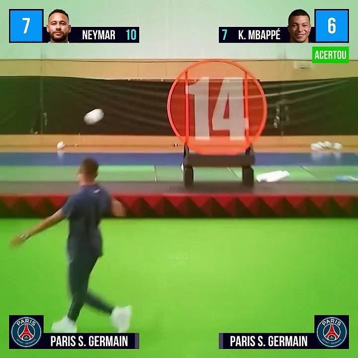 NEYMAR VS MBAPPÉ - DESAFIO DE CHUTES #nzoscore