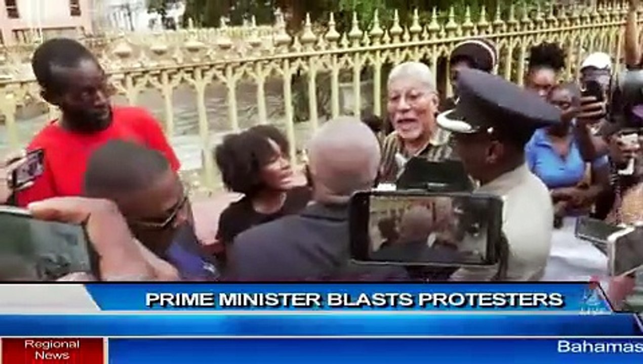 PM BLASTS PROTESTERS AS “GRIFTERS”