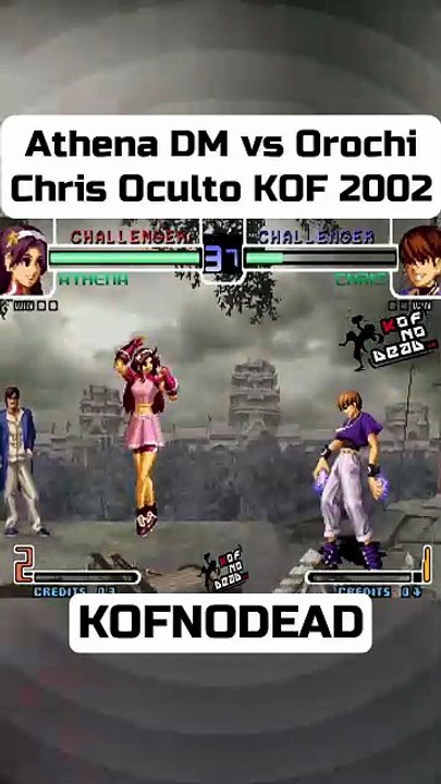 Athena Dm vs Orochi Chris oculto en kof 2002