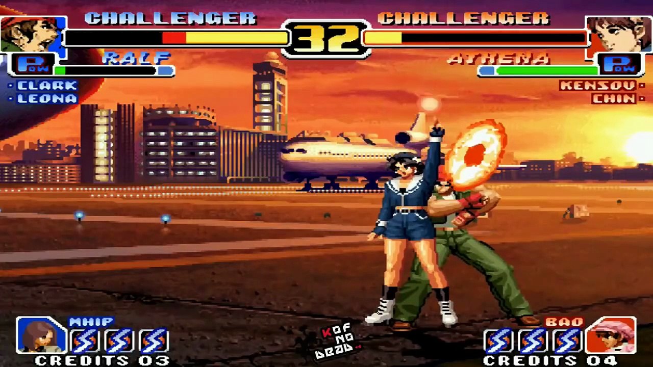 Athena DM SDM Crystal Shoot vs Varios personajes KOF 99