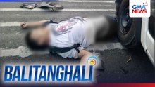 Rider, patay matapos madulas ang kaniyang motorsiklo at sumalpok sa AUV | Balitanghali