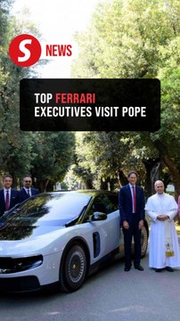 Pope Leo gets first taste of Ferrari's first all-electric car