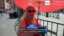 El calor extremo en Roma pone en apuros incluso al Papa