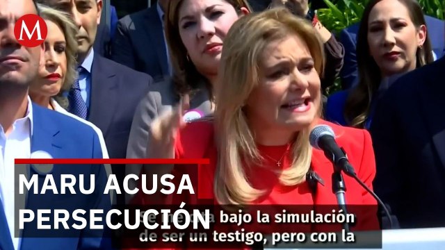 Maru Campos comparece ante la FGR en CdMx y denuncia persecución política