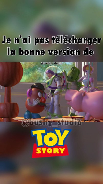 Je n'ai pas télécharger la bonne version de TOY STORY