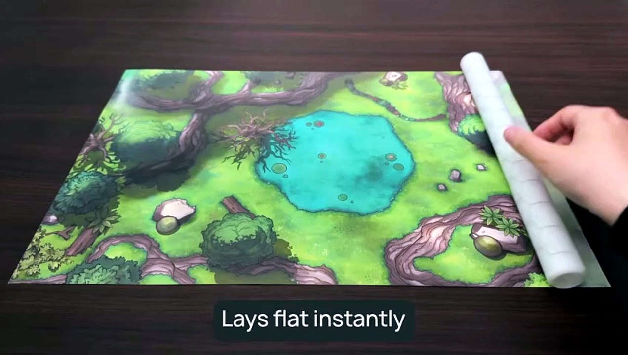 HEYtrace Hex- Traceable  Reusable Curl-Free Battle Mat by HEYii
