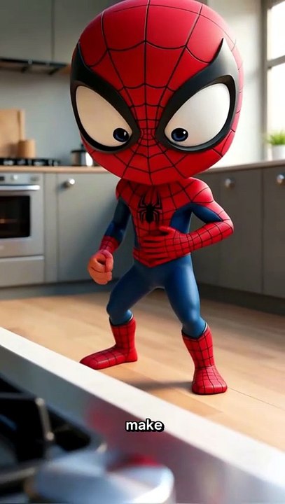 Spider-Man Burning His Breakfast #SpidermanAction, #HeroRescue, #EpicSave, #SuperheroMoments, #SpidermanShorts
