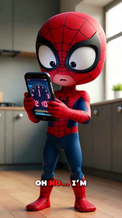 Spider-Man Missing the Bus #SpidermanAction, #HeroRescue, #EpicSave, #SuperheroMoments, #SpidermanShorts