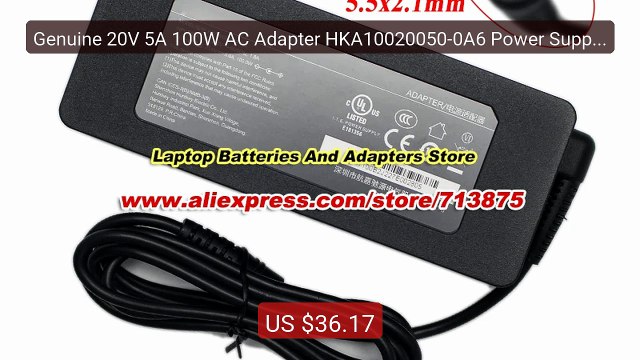 Genuine 20V 5A 100W AC Adapter HKA10020050-0A6 Power Supply fo... Hot Deal 2026 | Limited Offer!