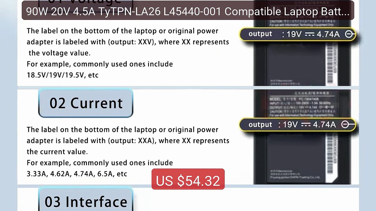 90W 20V 4.5A TyTPN-LA26 L45440-001 Compatible Laptop Battery f... -- Hot Deal 2026 | Limited Offer!