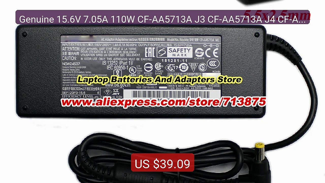 Genuine 15.6V 7.05A 110W CF-AA5713A J3 CF-AA5713A J4 CF-AA5713... -- Hot Deal 2026 | Limited Offer!