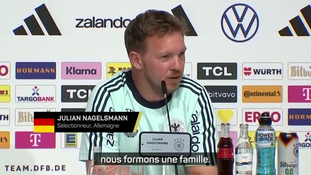 Allemagne - Nagelsmann veut que son groupe "forme une famille" à la Coupe du monde