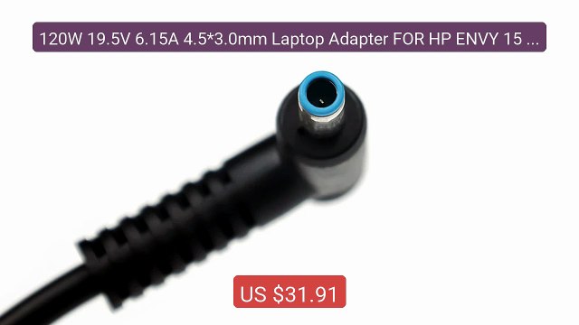 120W 19.5V 6.15A 4.5*3.0mm Laptop Adapter FOR HP ENVY 15 17 1... Amazing Value 2026 | Must Have!