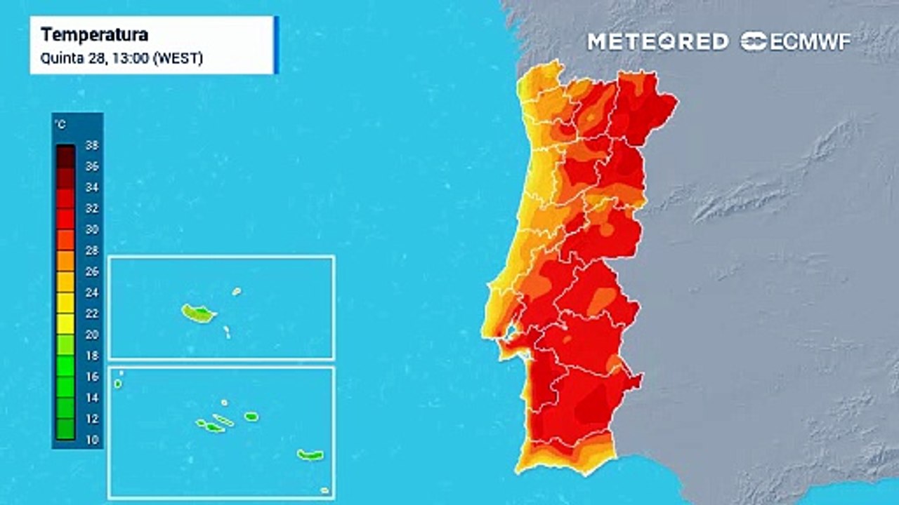 As temperaturas vão sofrer uma reviravolta na próxima semana com descida à vista