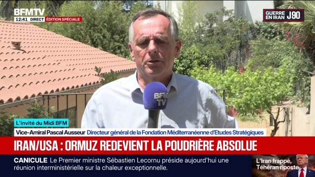 Tensions entre les États-Unis et l'Iran: On est dans la continuation du poker menteur , estime le vice-amiral Pascal Ausseur