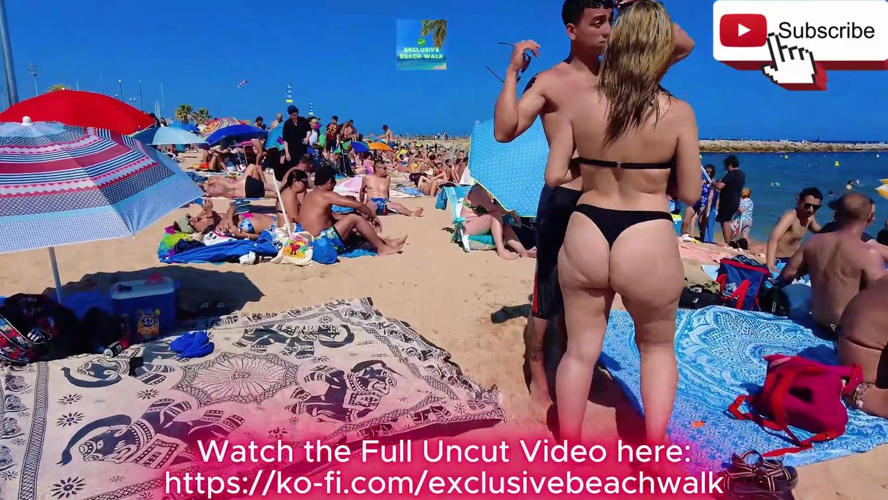 Exclusive Beach Walk in Barcelona Walk PART8 ES