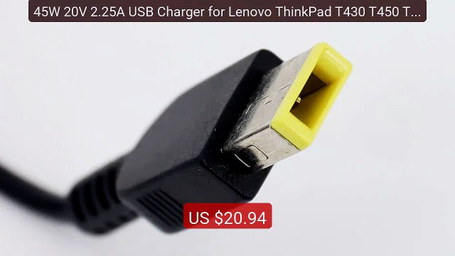 45W 20V 2.25A USB Charger for Lenovo ThinkPad T430 T450 T470 ... Amazing Value 2026 | Must Have!