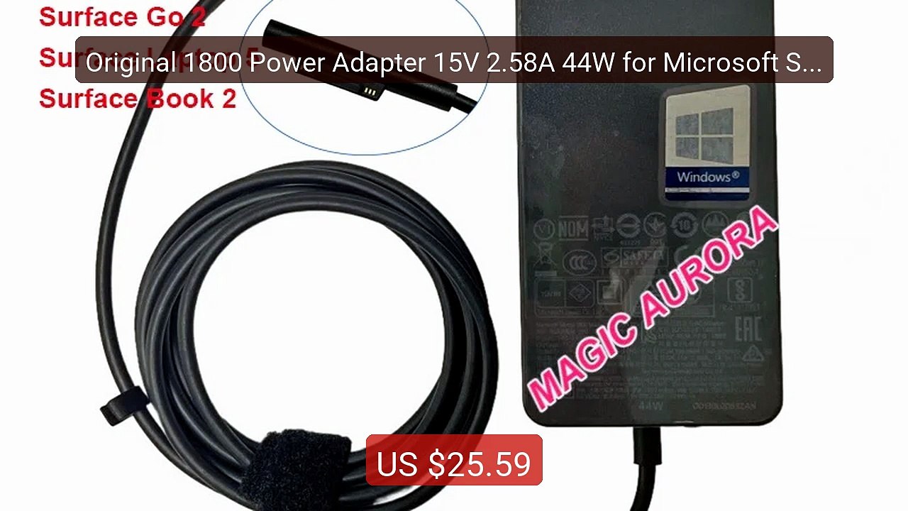 Original 1800 Power Adapter 15V 2.58A 44W for Microsoft Sur... -- Top Pick 2026 | Unbeatable Price!